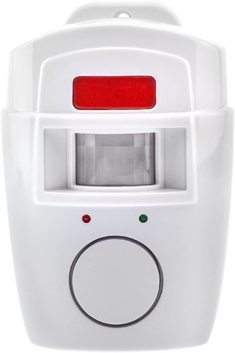Hausalarm-Bewegungsmelder inkl. Wandhalterung + 2 Fernbedienungen 105 dB