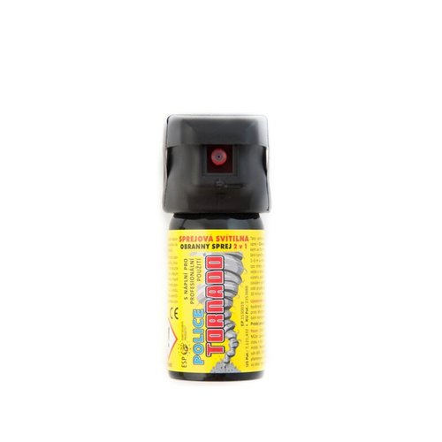 ESP Police Tornado Spray Flashlight 40 ml Tierabwehrspray Pfefferspray mit LED-Diode