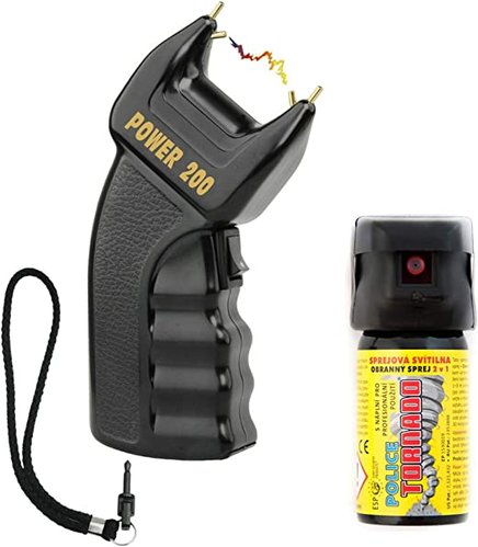 ESP Power 200 Elektroschocker mit PTB-Zulassung Set mit 40 ml Jet Pfefferspray